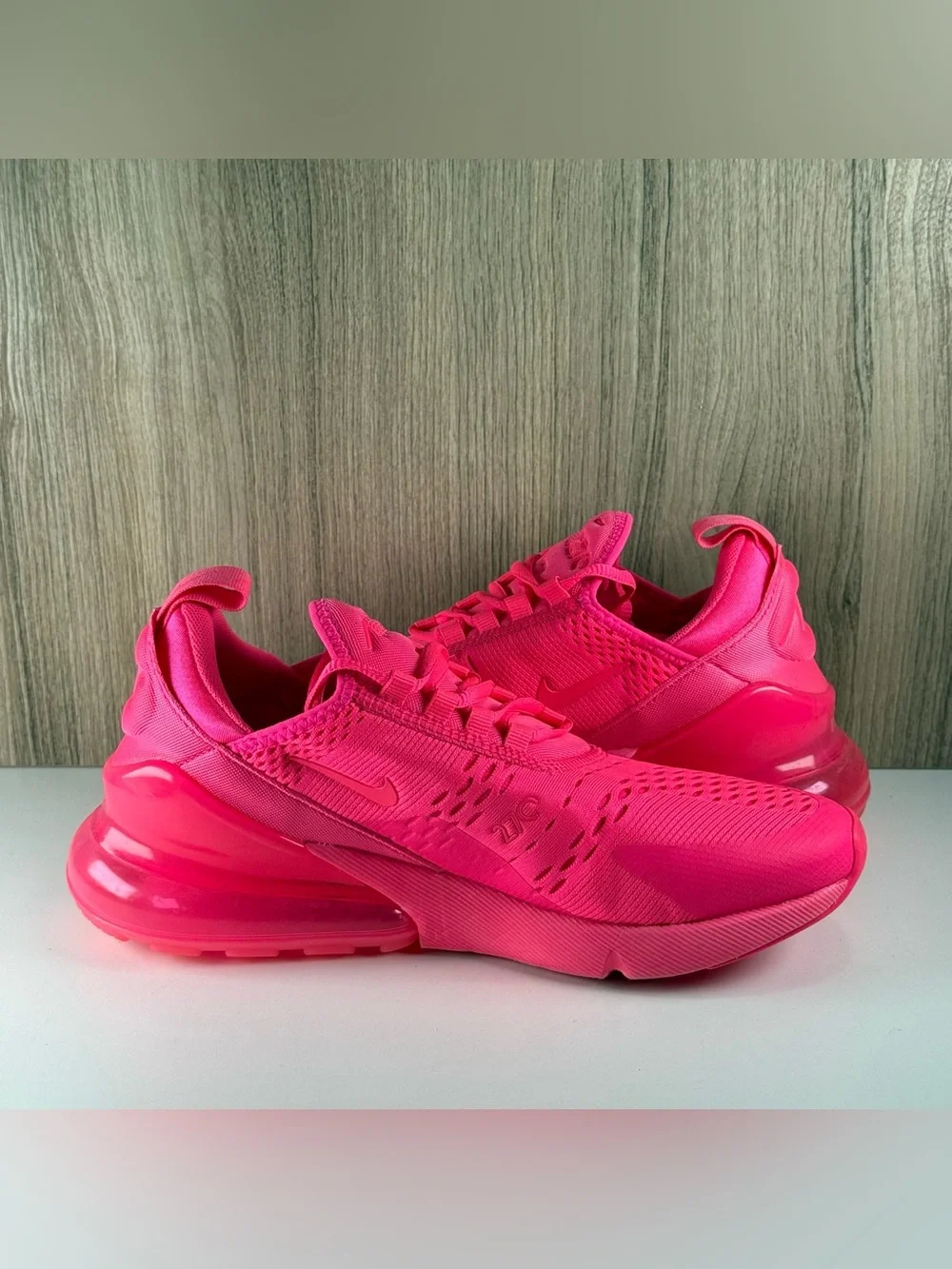 Nike Air Max 270 Bright Triple Pink Running Shoes FD0293-600 Women’s Size 8.5